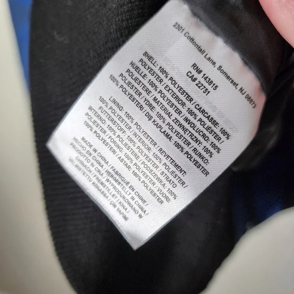 NFL TEAM x PATRIOTS windbreaker‎ logo jacket in blue full zip size 2XL - Picture 4 of 10